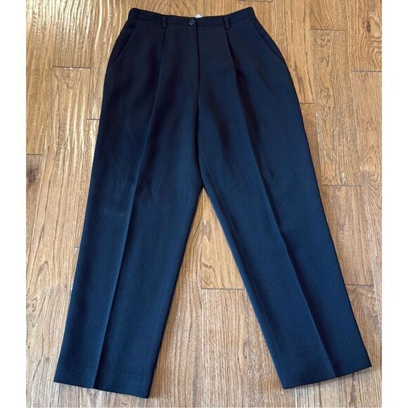 AKA Eddie Bauer Vintage 100% wool pleat front trouser pant 10 - Picture 9 of 9